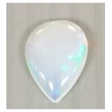 One Ethiopian pear shaped cabochon opal- 3.9ct