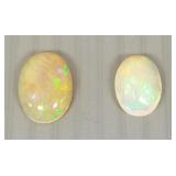 2 Ethiopian opals- 5.2ct total