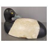 Michigan style wooden decoy "Drake Bluebill",