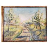 A. Sanderegger signed 1937 oi on board: