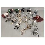 20 vintage fishing reels