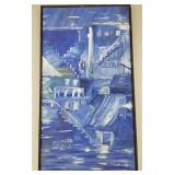 R. Brodigan signed & dated 1963 mid-century oil