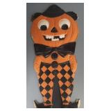 Vintage Germany die cut pumpkin head stand up