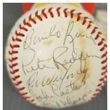 Autographed MN Twins baseball- Bombo Rivera, etc