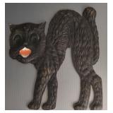 Vintage Germany die cut cat figure- 11" x 10"