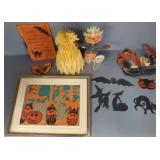 Gp vintage Halloween decor fold outs, etc (as seen