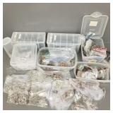 Gp jewelry findings incl gemstone tubes, metal