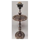 Antique Victorian sewing stand w/ pin cushion top-