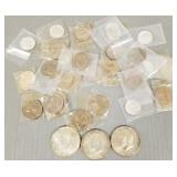 Gp U.S. coins- some silver incl 3- 1964 Kennedy