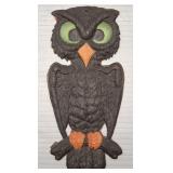 Vintage Germany die cut owl figure- 7"H
