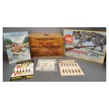 Gp sporting items, advertising crate, N.O.S.