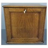 Antique oak watchmaker cabinet- 14"H 15"W