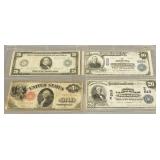 4 U.S. blanket notes: 1904 $20 Miners Bank of