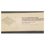 King size Tool-Less wood platform bed- no shipping