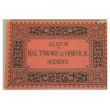 Antique album B&O RR scenery- 3 1/4" x 5"