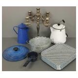 Gp metalware incl ornate candelabra,