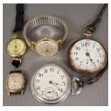 Gp watches incl pocket & wrist, Illinois, etc