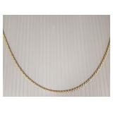 14k gold Italian rope chain necklace (no clasp)-
