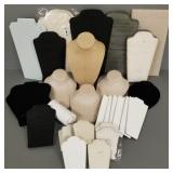 Gp jewelry display stands incl silk- some new