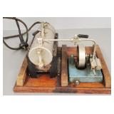 Vintage Jensen Mfg. Co steam engine- 6 1/2"H,