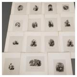 Gp antique portrait engravings US patriotic