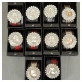 10 Valletta fashion ladies watches s/w rhinestones