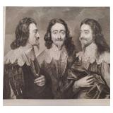 Antique engraving of Van Dyke painting "Charles