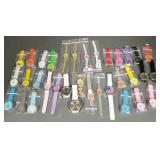 Gp colored ladies fashion watches- over 30 pcs