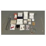 Gp sterling silver jewelry incl diamond pendant,