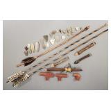 Gp Native American arrowheads, catlinite, etc