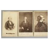 3 antique cabinet photos- Dr Kane abolitionist,