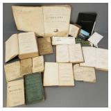 Gp antique books incl French 1827, Etomology 1848,