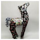 Large Terrie Kvenild mosaic pony sculpture- very