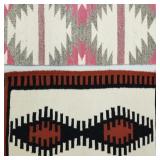 2 Navajo weavings including saddle blanket- 39" x