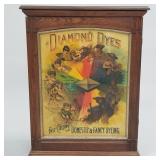 Diamond Dyes advertising oak cabinet "Evolution of