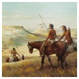 Mick Harrison signed and dated 1981 oil painting