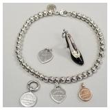 Tiffany & Co. sterling "Return to Tiffany" bead