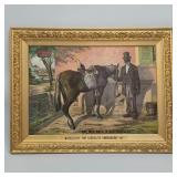 Green River Whiskey advertising tin sign in