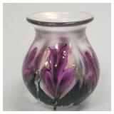 Daniel Lotton signed & dated 2013 art glass vase