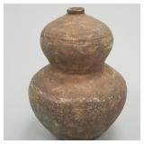 Antique Meso-American type double gourd pottery