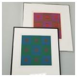 2 James Alvey color serigraphs "Red Window" 3/3