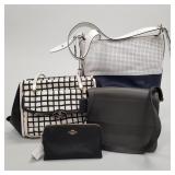4 assorted Coach bags incl perforated duffle,