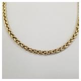 18K gold Italian heavy chain link necklace- 82.9g-