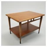 Lane mid-century walnut side table- 20"H 28"W 21"D