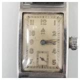 Vintage Alpina rectangular manual winding watch