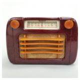 Sentinel catalin radio - model 284- 7 1/2"H 11"W