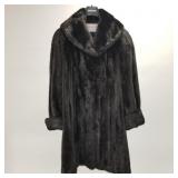 Giancarlo Ripa mink coat with shawl collar- 36"L