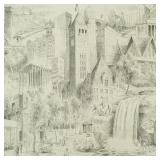 Cliff Moen print- Minneapolis - dated 1969- 26"H