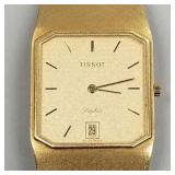 18K gold Tissot Laphir date wristwatch with 18K