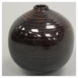 Otto & Vivika Heino vase with metallic flake glaze